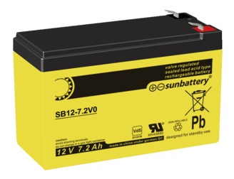 VdS Battery, 12 V, 7.2 Ah