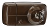 Secvest wireless additional door lock with inner cylinder (brown) front view