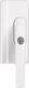 Secvest wireless window handle lock FO 400 E - AL0089 (white) front view